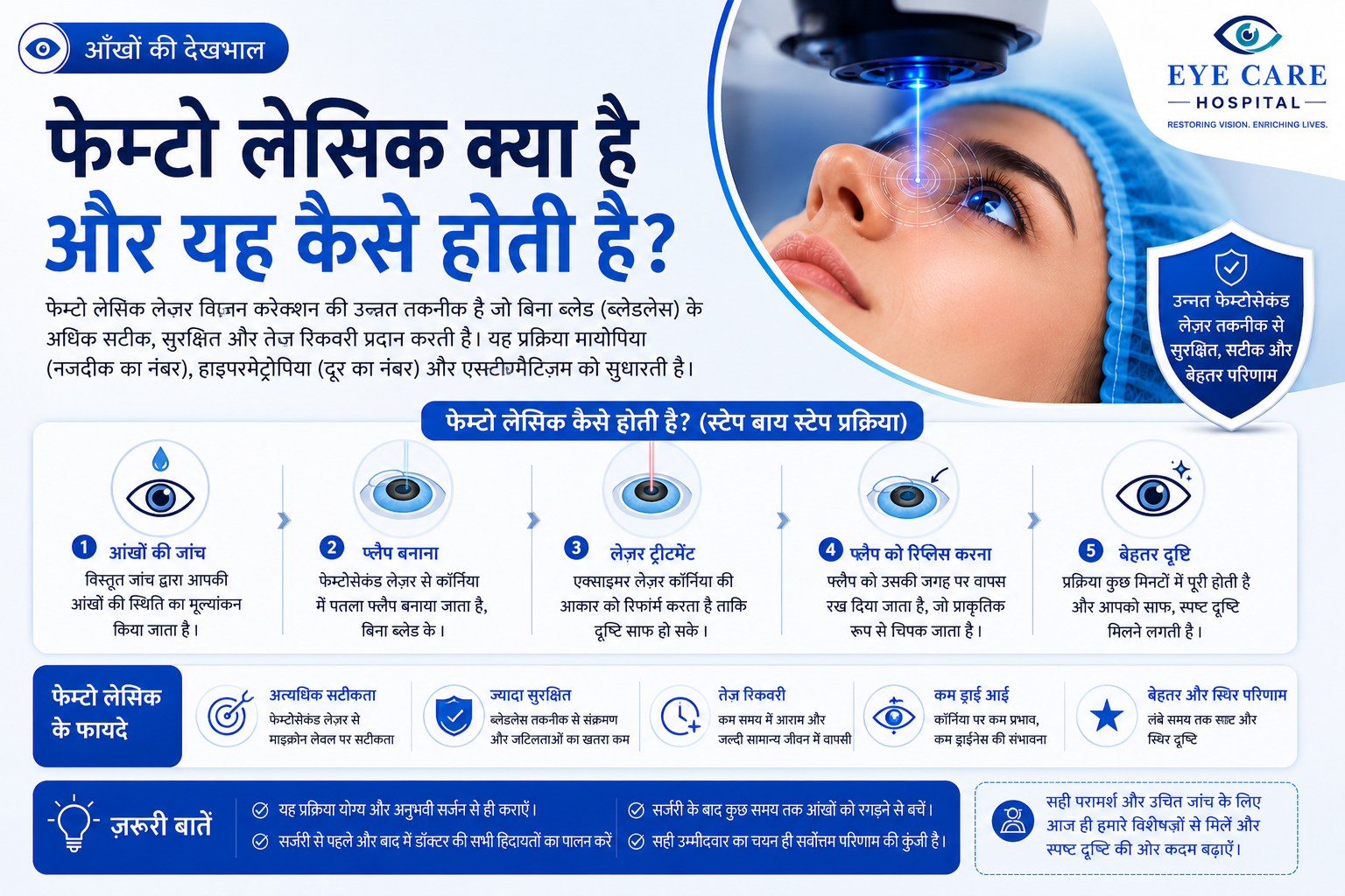 फेम्टो लेसिक क्या है - और यह किसके लिए उपयुक्त हो सकती है?