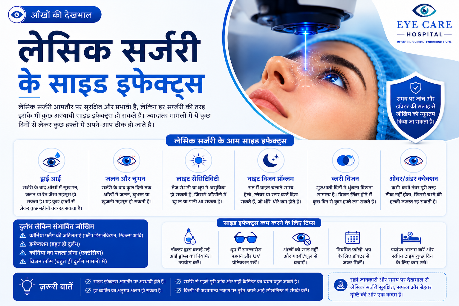 LASIK Surgery के Side Effects - डर नहीं, सही जानकारी ज़रूरी है