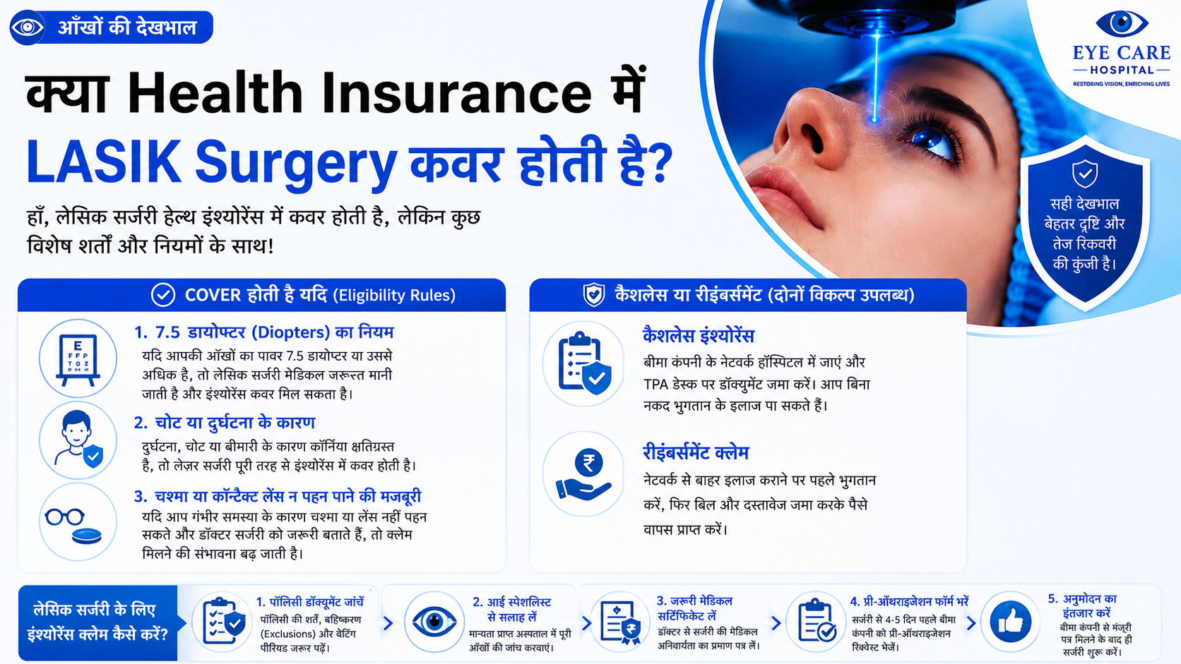 क्या LASIK Surgery Insurance में कवर होती है?